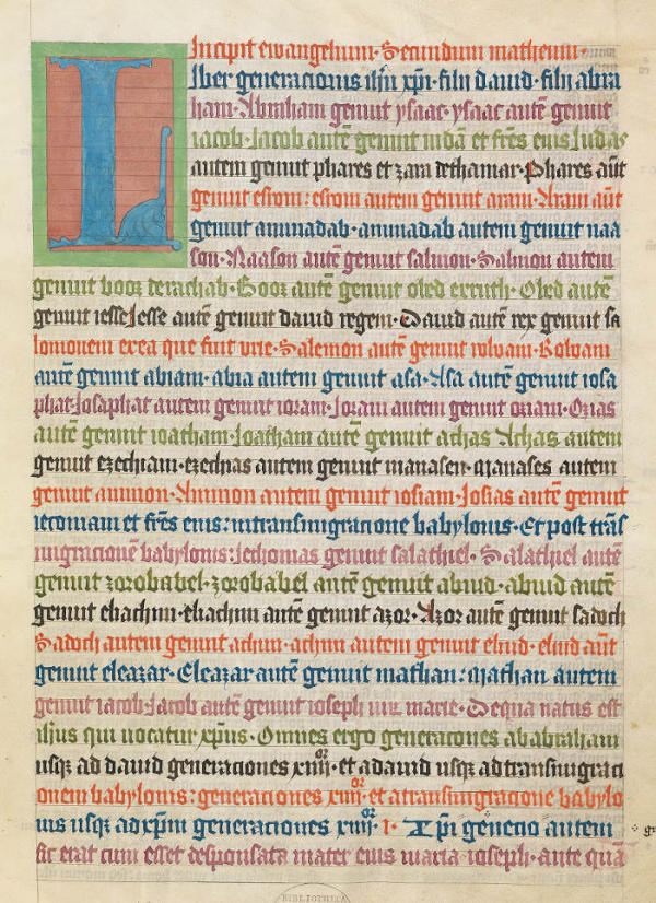 „Mettener Armenbibel“, Biblia pauperum (1414/15).